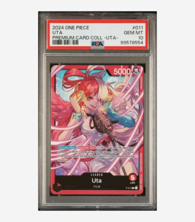 2024 One Piece Uta English Promo P-011 Premium Card Collection PSA 10 GEM MINT Front Image