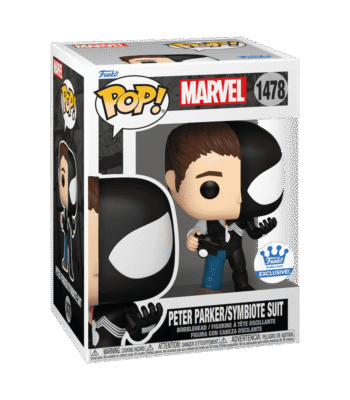 Funko Pop Marvel Peter Parker/Symbiote Suit #1478 Exclusive Cover Image