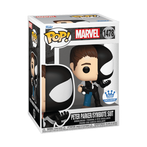 Funko Pop Marvel Peter Parker/Symbiote Suit #1478 Exclusive Cover Image