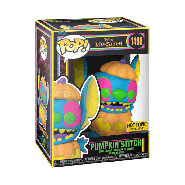 Funko Pop Disney Lilo & Stitch Pumpkin Stitch #1498 Hot Topic Exclusive Cover Image