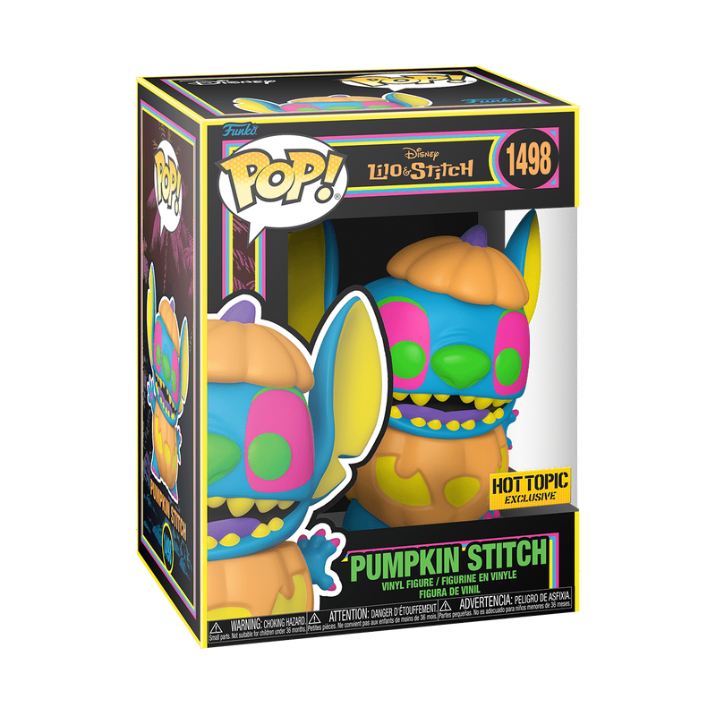 Funko Pop Disney Lilo & Stitch Pumpkin Stitch #1498 Hot Topic Exclusive Funko Pop Disney Lilo & Stitch Pumpkin Stitch #1498 Hot Topic Exclusive Cover Image