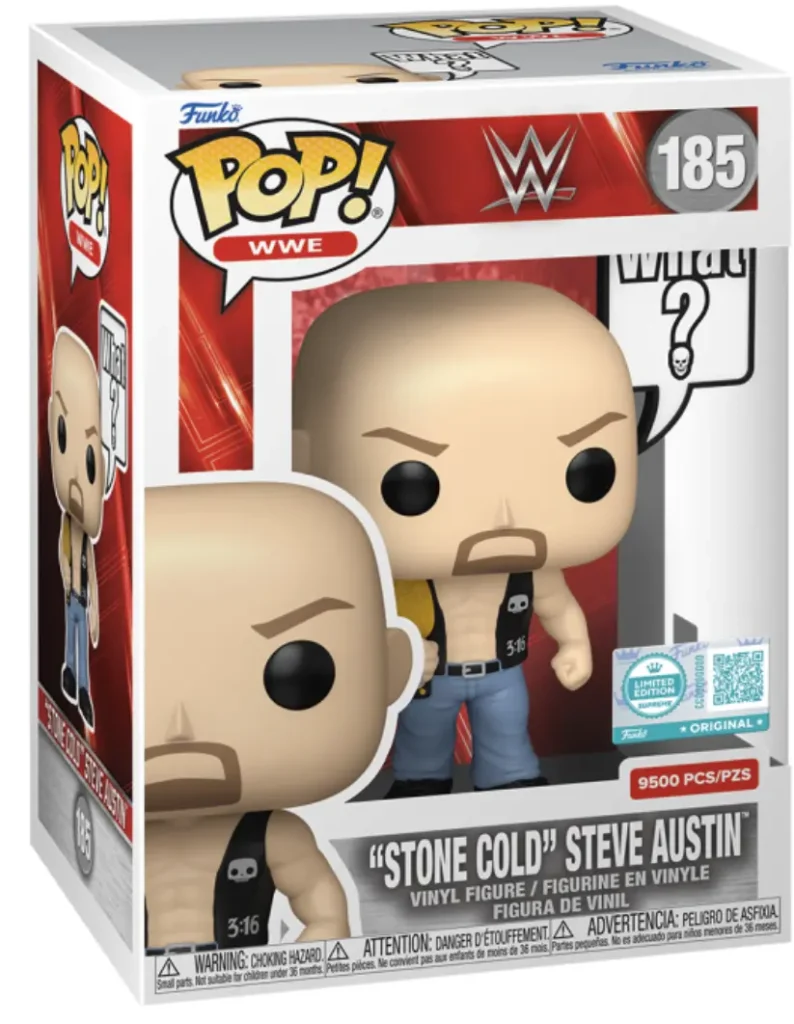 Funko Pop WWE Stone Cold Steve Austin #185 Limited Edition 9500 pcs Cover Image