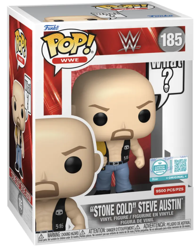 Funko Pop WWE Stone Cold Steve Austin #185 Limited Edition 9500 pcs Funko Pop WWE Stone Cold Steve Austin #185 Limited Edition 9500 pcs Cover Image
