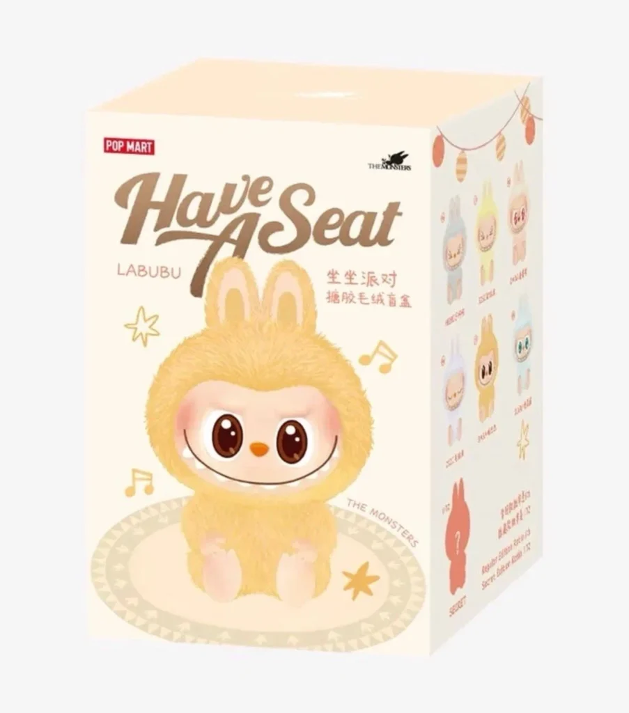 Pop Mart The Monsters Labubu Have a Seat Vinyl Plush Blind Box Cover Image