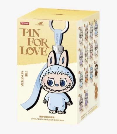 POP MART The Monsters Labubu Pin for Love Series Vinyl Plush Pendant Blind Box (A-M)