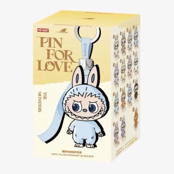 POP MART The Monsters Labubu Pin for Love Series Vinyl Plush Pendant Blind Box (A-M)